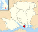 Gosport UK locator map